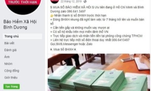 Cảnh báo tình trạng mạo danh tài khoản Facebook mang tên cơ quan BHXH để thu gom sổ BHXH của người lao động